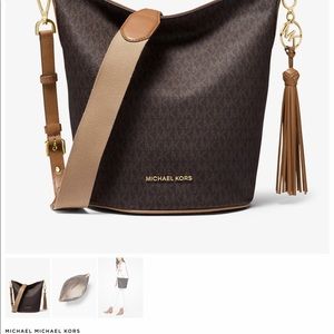 MICHAEL KORS - Brooke medium logo bucket bag